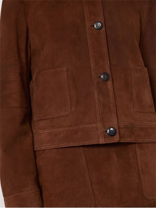 Suede jacket MAX MARA STUDIO | 2616441021600MSTBAIA002